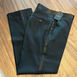 Men’s black tuxedo pants